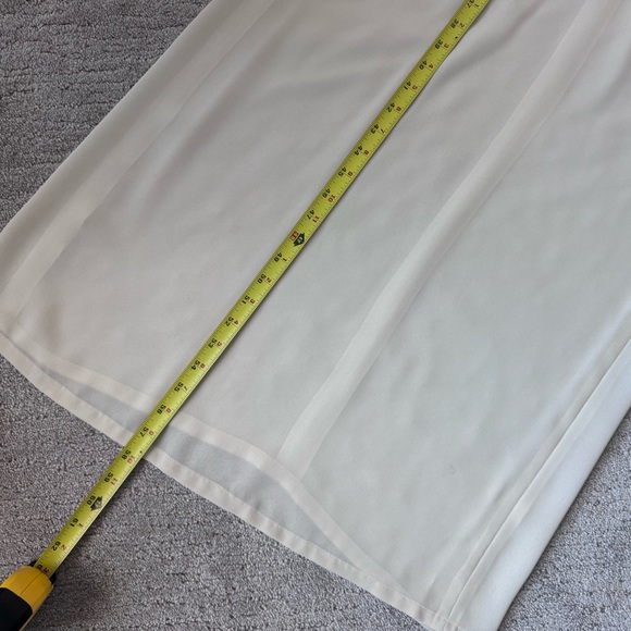 Vintage 90s Ivory Minimalist Slip Dress Maxi Bridal XS S Handmade - Picture 12 of 13